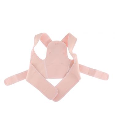 Kokiya Upper Back Brace Posture Correct Comfortable Support Correction for Men and Women Trainer for Back Neck Hunchback Pink XS S