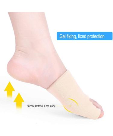 Orthopedic Bunion Corrector 2 Pair - Hallux Valgus Splint & Toe Separator Sleeves for Women Men (S) - Buy Online on GoSupps.com