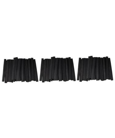 FOMIYES Cosmetic Brush Pen Guard 300 pcs Eyeshadow Applicator Handbag Shadow Guard Covers Tool with Paint Etc Cap Women 100pcsx3pcs Blackx3pcs