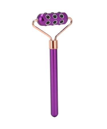 18 Germanium Stones Face Massage Roller - Portable Facial Care Tool for Home & Gifts | Purple - Buy Online on GoSupps.com