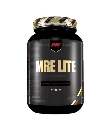 REDCON1 MRE LITE Whole Food Protein Powder | 24g Protein 4g Carbs 130 Calories No Added Sugar | No Whey Protein Bloat Free Easy Digesting Protein Powder | 30 Servings (Oatmeal Chocolate Chip)