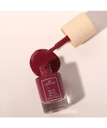 LaNature Water-Based Nail Polish - Vegan Dark Red-Purple Peel-Off - Purple Lupine 10ml - Eco-Friendly International Shipping - Buy Online on GoSupps.com