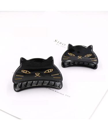 Yusier 2 PCS Cute Cat Claw Hair Clips for Women in Two Sizes - Black Cat Design - Stay in Place Hair Accessories for Girls - Buy Online on GoSupps.com