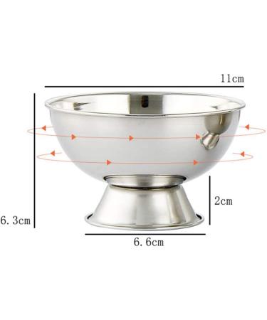 Buy SOLUSTRE Stainless Steel Shaving Bowl - Ideal for Shaving Soap Foam & Cream - Perfect for Home & Salon | Durable & Stylish Shaving Accessories (Silver) - Buy Online on GoSupps.com