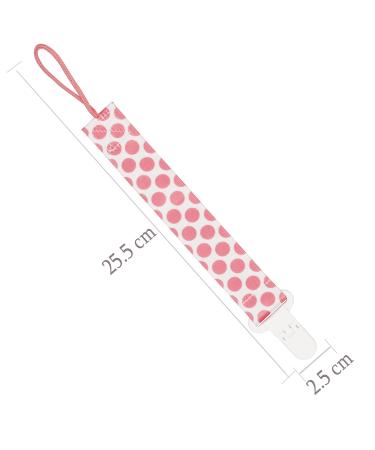 Fenfang Baby Pacifier Chain Set - 5 Fabric Bands & Silicone Rings - Pink Pacifier Clips for Girls - Buy Online on GoSupps.com