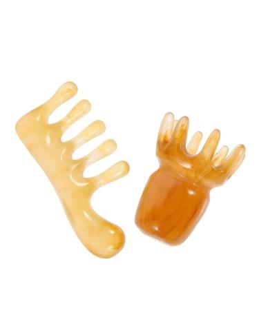 FRCOLOR 8 STK Jade Massage Comb Set - Hair & Facial Massage Tools for Relaxation & Wellness - Buy Online on GoSupps.com