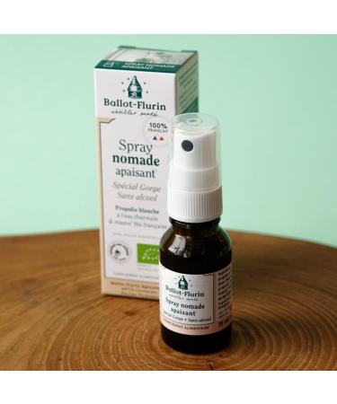 Ballot-Flurin Ballot-Flurin - Soothing Nomadic Spray - Alcohol Free - White Propolis - 15ml - 100% French Organic Ingredients - Buy Online on GoSupps.com
