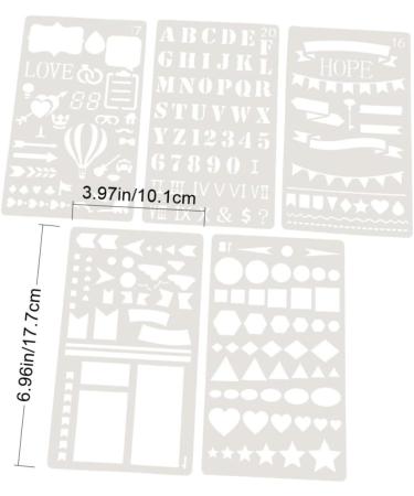 NUOBESTY 10pcs Diy Stencils Template Scrapbooking Stencils Fashion Drawing Stencils Flower Stencil Ledger - Buy Online on GoSupps.com
