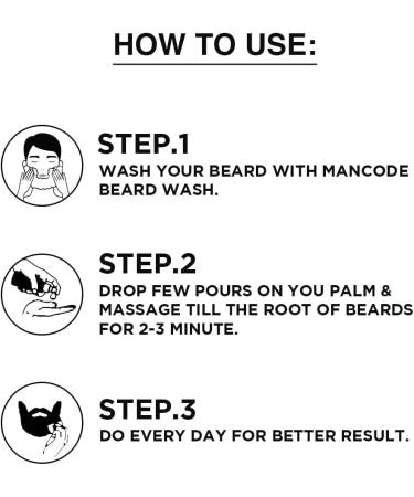  QURA QURA Beard Growth Oil | Fast Growth | Non-Sticky Grease | Thick Beard | Nourishes and Strengthens | Suitable for All Hair Types 50ml - Buy Online on GoSupps.com