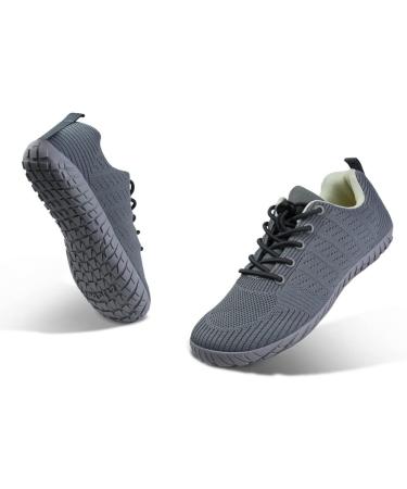 Shop Zzfaber Barefoot Shoes for Men & Women Trail Running Sneakers Fitness Shoes with Thick Sole Sizes 36-46 | Gray - Buy Online on GoSupps.com