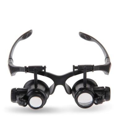 Good Market 8 Lense 10X 15X 20X 25X LED Magnifier Eye Glass Jeweler Loupe Repair Magnifying Made in China