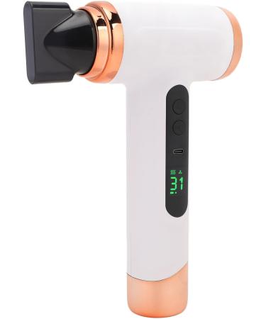 Cordless Hair Dryer High Speed Blow Dryer with Nozzle Rechargeable Portable Travel Hair Dryer Temperature & Speed Adjustable Low Noise Fast Drying for Home Dormitory White - Buy Online on GoSupps.com