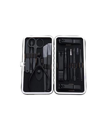15 in 1 Stainless Steel Nail Clippers Pedicure Set Nail Scissors & Eyebrow Grooming Kit Nail Care Travel Tools Kit for Men Women