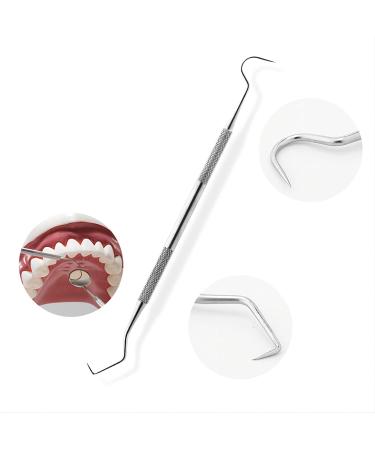2pcs Stainless Steel Dental Plaque Remover Tool - Tooth Scraper for Tartar & Teeth Cleaning - Buy Online on GoSupps.com
