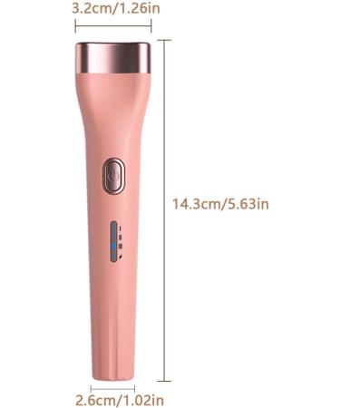 Curling Wand - Beauty Gadget Natural Looking Curls | Fast Heating Eyelash Curler Double-Sided Anti-Burn Electric Curler with Low Medium and High Temperature Settings for Natural-Looking Pink - Buy Online on GoSupps.com