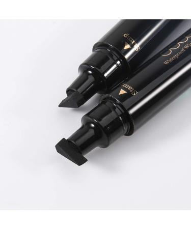 Docolor Double-sided Liquid Eyeliner Stamp - Waterproof & Smudgeproof Winged Eye Liner Pen | Long Lasting Formula - 1 Piece - Buy Online on GoSupps.com