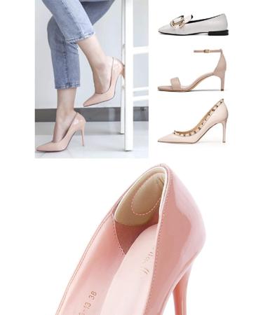 4 Pairs Heel Cushions - Ultimate Protection & Comfort for Shoes | Self Heel Inserts & Sponge Heel Pads - Buy Online on GoSupps.com