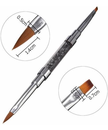 FRCOLOR Nails Kits Nail Dotting Tool Nail Drawing Kit Nail Art Tool Kit Nail Art Liner Nail Salon Kit Nail Builder Brush Nail Brush Manicure Kit Flat Brush Pen Nail Pen Crystal medium Black - Buy Online on GoSupps.com