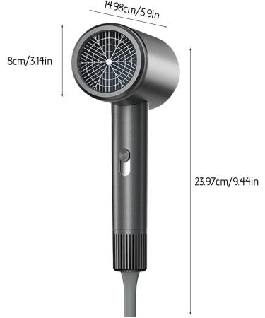 hair dryer Hair Salon Blowing High-power household hair dryer hair salon negative ion hair dryer constant temperature of 134.6 no damage to hair Uniform heat distribution (Gray) - Buy Online on GoSupps.com
