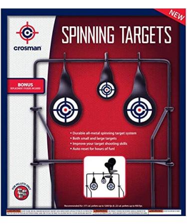 Crosman CSLT Metal Spinning Target for .177 & .22 Caliber Pellets - Black - Buy Online on GoSupps.com