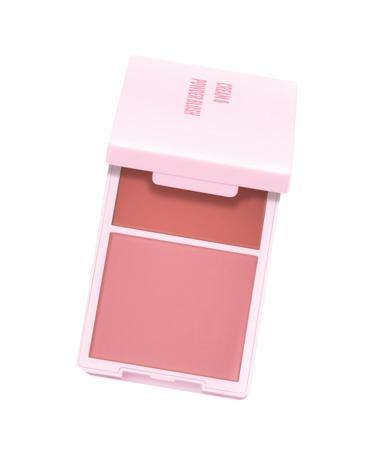 2 in 1 Multi-Use Cream and Powder Blush Palette for Daily Makeup, Essential Cosmetic Accessories