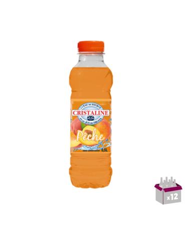 Cristaline jus de fruit pêche 12 x 50cl
