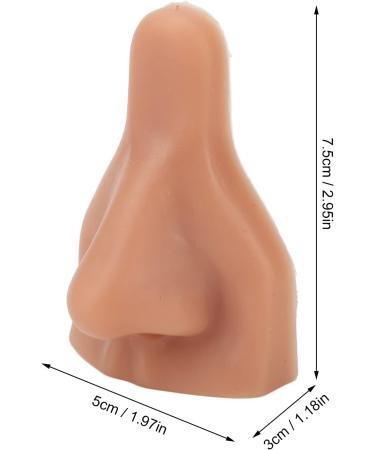 3D Flexible Silicone Nose Model Flexible Fake Nose Practice Model for Piercing Practice Jewelry Display (Dark Skin Color) - Buy Online on GoSupps.com