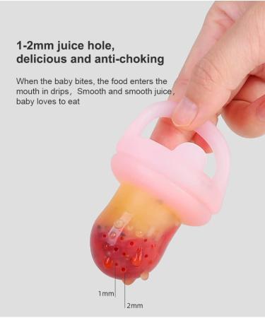 2 Pack Baby Food Feeder Pacifier - Silicone Nibbler & Teether Combo for Teething Relief - BPA Free Infant Training Toy (2PCS) - Buy Online on GoSupps.com