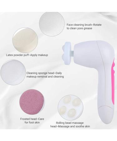 5-in-1 Multifunctional Cleaning Brush | Electrical Facial Cleansing & Blackhead Remover Tool | Skin Beauty Pore Cleanser - Shop Now - Buy Online on GoSupps.com