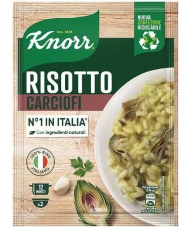Knorr Artichoke Risotto - Ready-to-use Risotto with Natural Ingredients - 100% Italian Rice and Al Dente Chicci - Prepared in the Pan or Microwave - 12 x 175g + Polpa Italian Gourmet - Buy Online on GoSupps.com