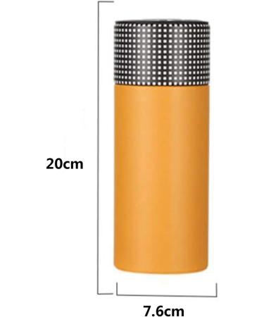 Cigar Box Barware Cigar Tube 5 Sticks Cigar Tube Portable Cigar Box Imported Cigar Can Humidifier Imported Cigar Tube High-end Cigar Tube Portable Cigar Tube Multi-Pack Capacity Cooking & Dining 7.6*7.6*20cm Yellow - Buy Online on GoSupps.com