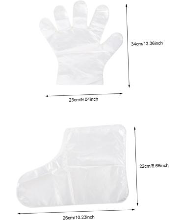 1 Jeu Masque Pour Les Pieds La Paraffine Chauffant Thermique De Traitements De Bain De Paraffine De Service De Nourriture Des Masque Hydratant Pe Blanche - Buy Online on GoSupps.com