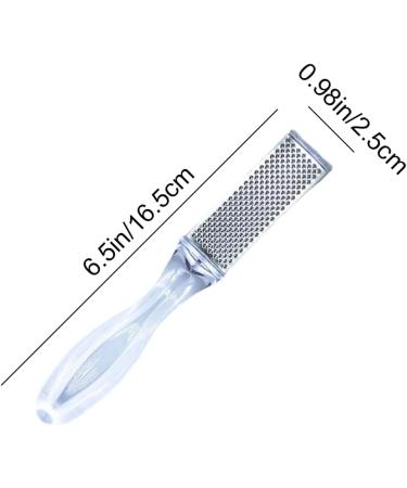 Pedicure File Double Sided Stainless Steel Feet Exfoliator Easy Grip Handle Foot Rasp File for Women Men Foot Care Dead Skin Dry Cracked - Buy Online on GoSupps.com