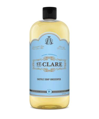 St Clare Castile Soap Unscented 32 ounce.