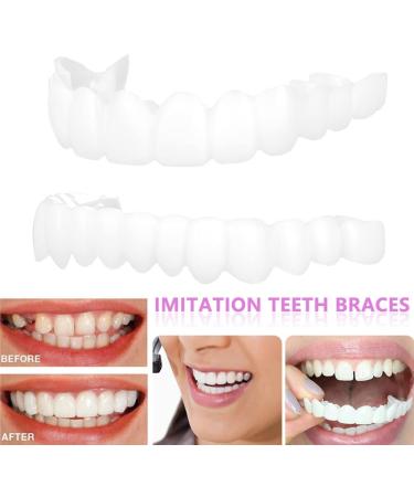 Congming-Huajia 4 Pairs Cosmetic Dentures - Temporary Upper & Lower Teeth Replacement for Men & Women | Buy Internationally - Buy Online on GoSupps.com