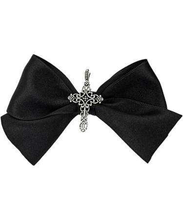 Gothic Lace Hair Clip Bow Large Barrette Bow Flat Clips Barrette Hairpin Bow Elegant Hair Clip For Bunches Hair Clips For Women Thin Hair - Buy Online on GoSupps.com
