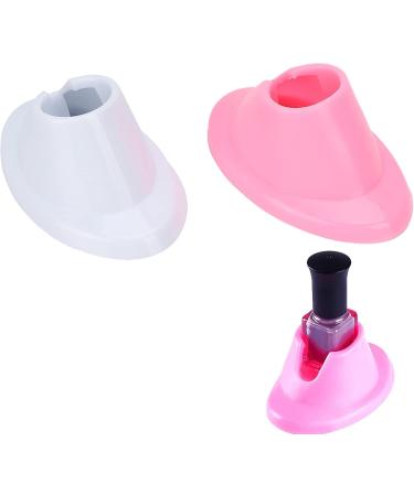 2pcs Soft Rubber Nail Polish Bottle Holder - Anti Spill Nail Polish Stand for Salon & Home Use - Perfect for Nail Art - Buy Online on GoSupps.com