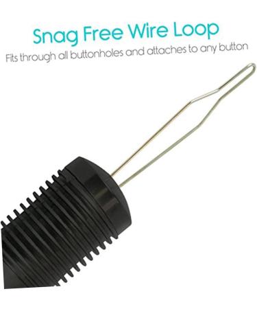 Button Hook Helper 6 Pcs Puller Zipper Helper Pull for Dresses Dressing Hook Button for Clothes Sticky Hooks for Hanging Rope Tab Black 18.4*3.2cm Black - Buy Online on GoSupps.com