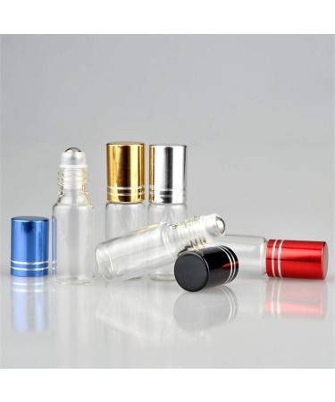 Hongyupu Roll On Glass Bottles for Essential Oils | Refillable Blue Roller Bottles | International Shipping Available - Buy Online on GoSupps.com