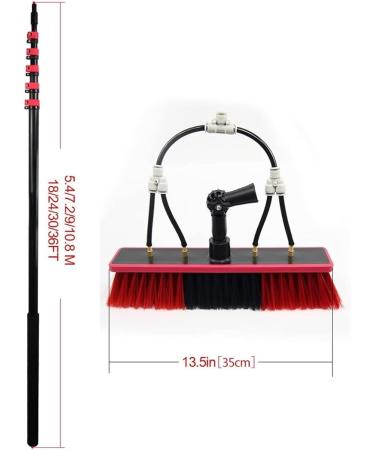 Water Fed Window Cleaning Pole Water Fed Telescopic Brush Squeegee Water/Hose Fed Pole Window Cleaning Brush Equipment (Size : 5.4m) - Buy Online on GoSupps.com