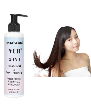 Macaria Herabl Pvt Ltd Yuii Keratin Shampoo With Conditioner for black hair growth women