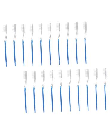 Homsfou 50 pieces disposable toothbrush disposable travel toothbrush portable travel toothbrush manual toothbrush tooth supply portable toothbrush toothbrush tooth cleaning brush PP travel 2 in 1