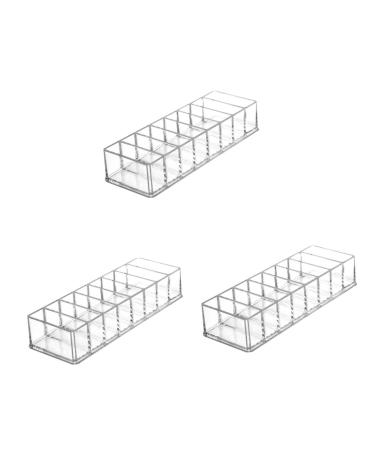 Balacoo 3pcs Box Makeup Storage Box Makeup Compact Organizer Eye Shadow Holder Eye Shadow Box Acrylic