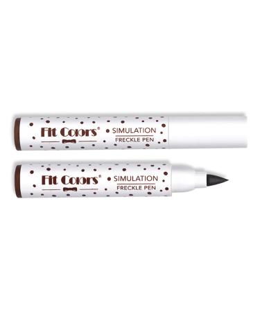 Freckles Makeup Pen 2 Colors Liquid Freckles Pen Light Brown & Dark Brown Faux Freckles Pen Pencil Makeup Set Long Lasting Waterproof Neutral Lightweight Freckles Maker Tool/e 02
