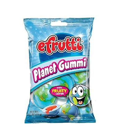 Efrutti Planet Gummi - Gummy Candy - 2.6 OZ each- Famous on TikTok( 2 Pack Fruity Flavor Individually Wrapped)