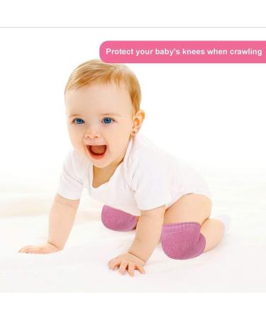 Baby Head Protector & Knee Pads Set | Infant Safety Helmet & Walking Pad Combo (Pink Forest) | Suitable for Age 6-36 Months - Buy Online on GoSupps.com