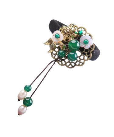 Beavorty 1Pc hair tie hair tie elastics ponytail holders ribbon ponytail holder pearl hair rings thick hair rope wedding hair accessories Women Hair Circle Small and fresh Hair up copper