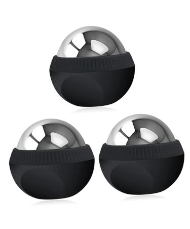 Ultechnovo 3st massage ball made of stainless steel Massage roller made of stainless steel manual massage roller ball for the household body massage gel fluid fitness stainless steel ball ball