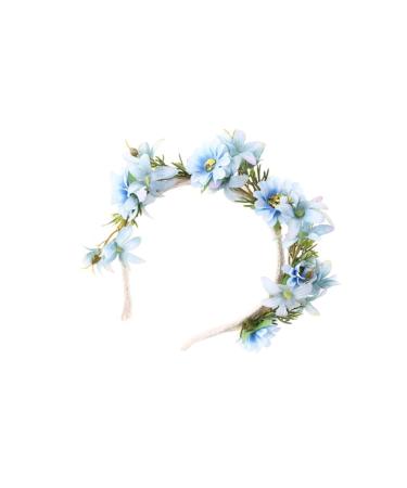 Minkissy Floral Headband for Women & Girls - Elegant Flower Crown for Weddings Christmas & Festivals in Red & Blue - Buy Online on GoSupps.com
