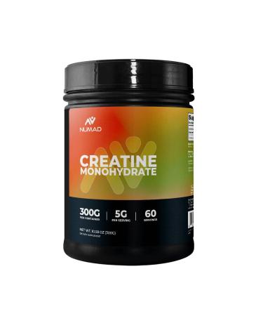 NUMAD Pure Creatine Monohydrate Unflavored 10.58 oz (300 g) 5000mg per Serving Vegan